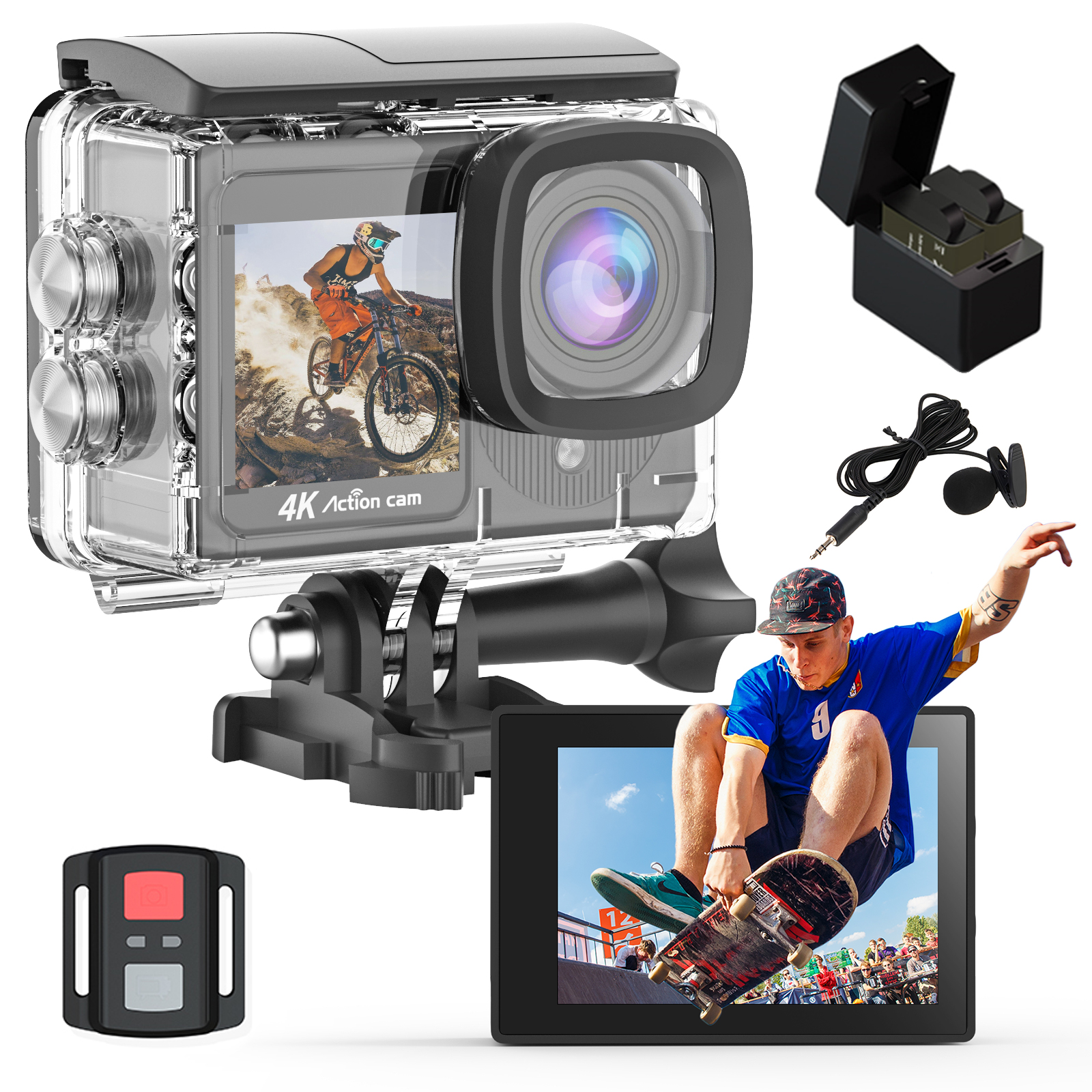 A26 Dual Screen Waterproof Action Camera