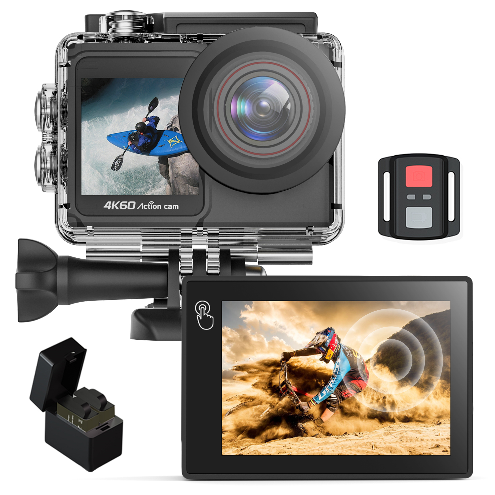 4K HD Video Anti-shake Waterproof Action Camera