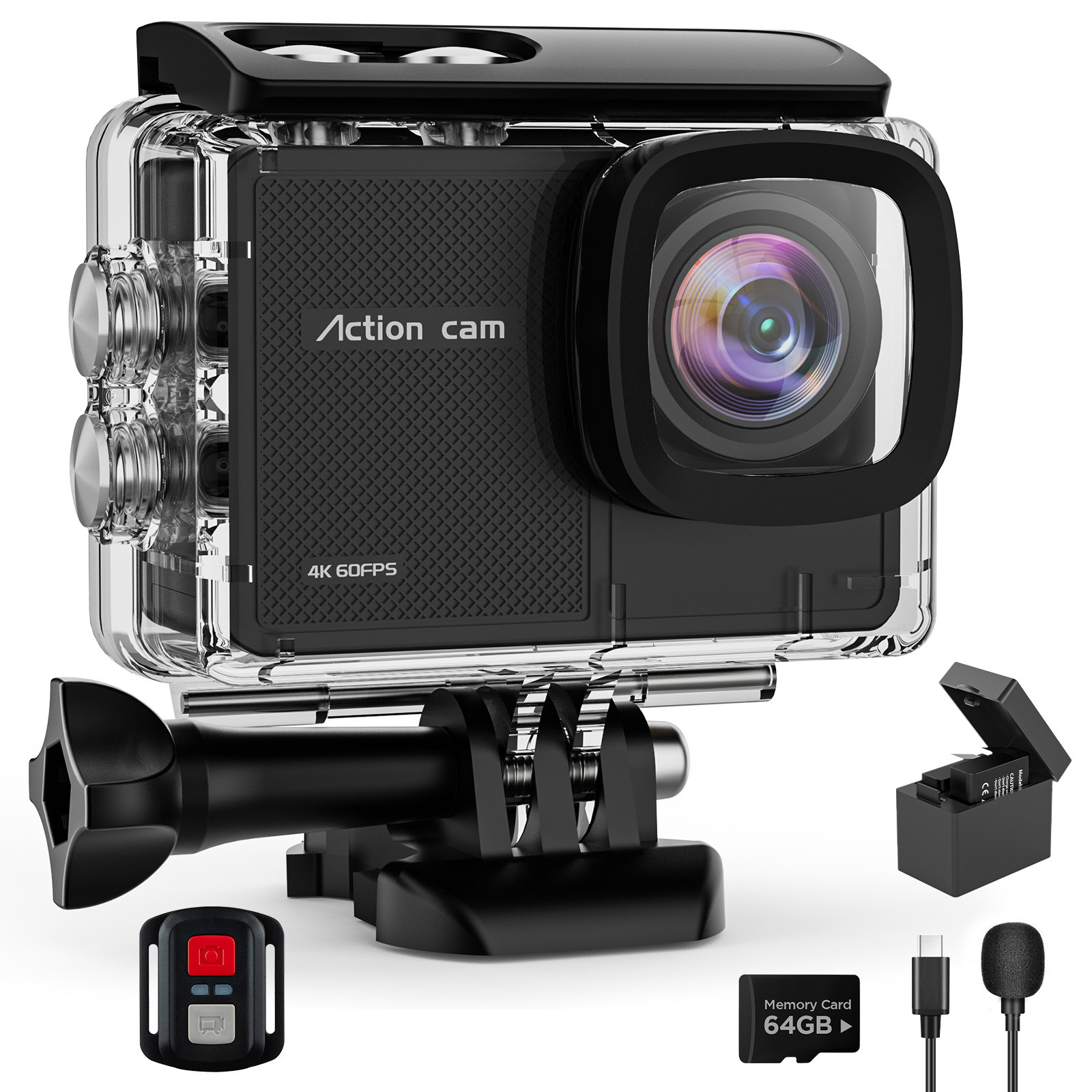 Onlincam Dual Screen Waterproof Action Camera